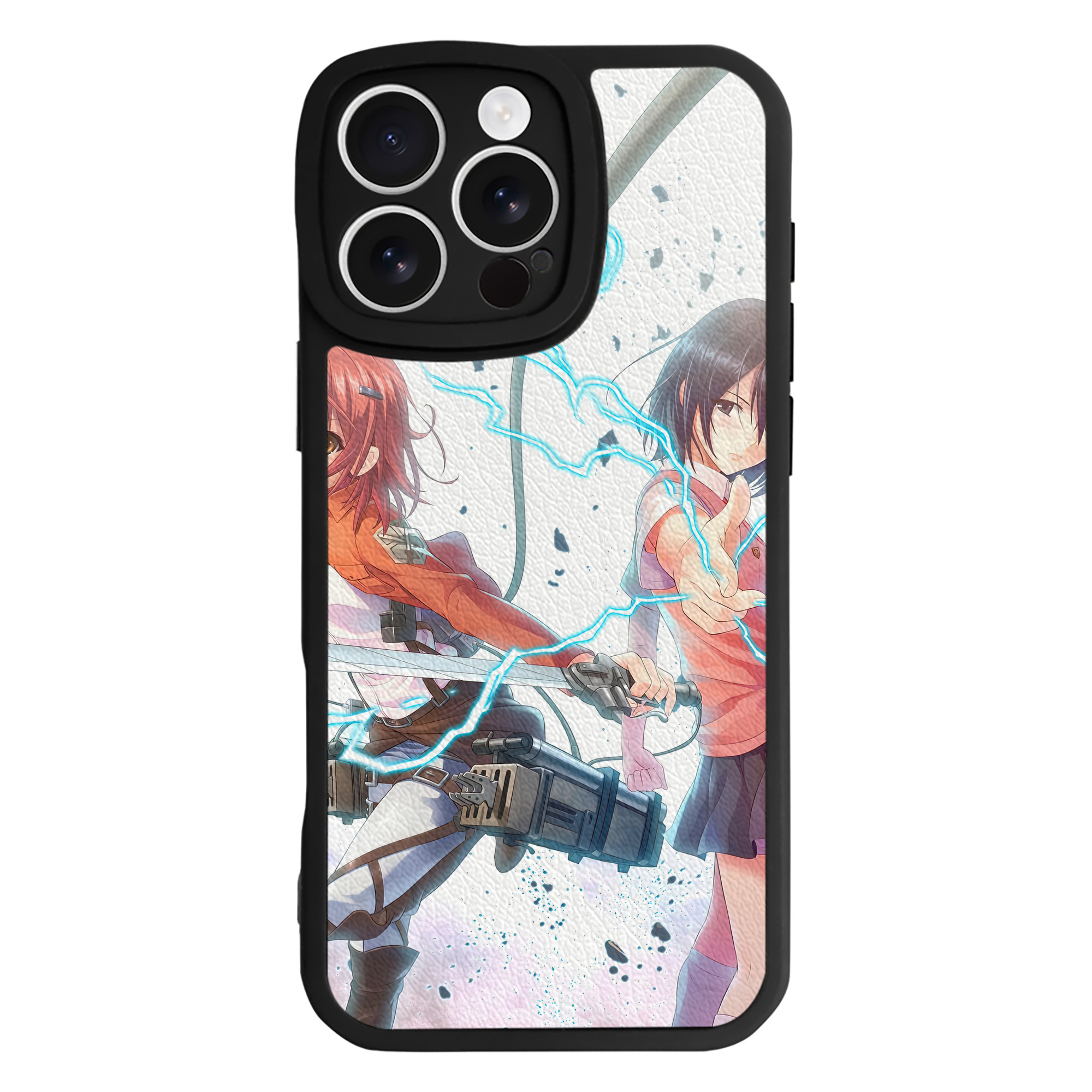 （画像用） 進撃の巨人 Attack on Titan 【iPhone 16シリーズ対応】シリコンスマホケース（レザー調） 材質：シリコン